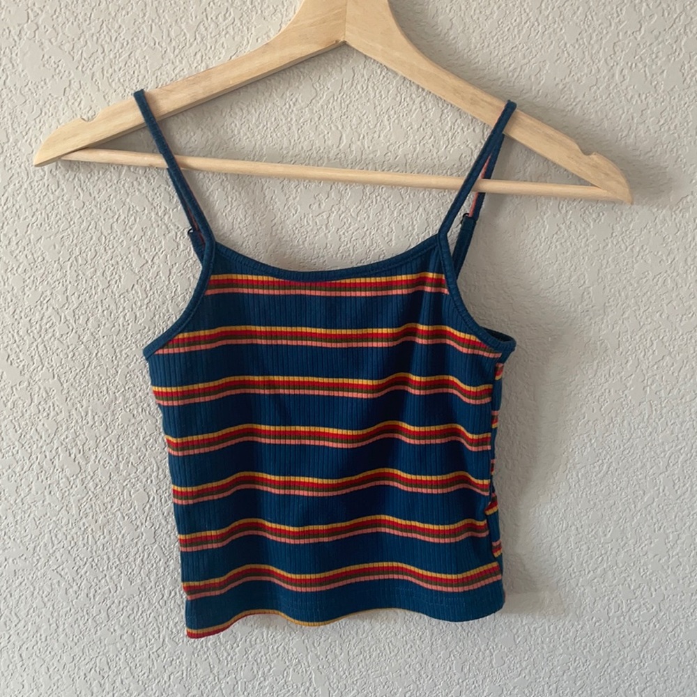Shein striped tank top crop